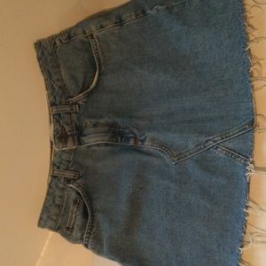 Urban Outfitters BDG Frayed Denim Skirt
